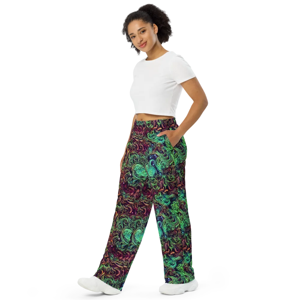Emerald Maelstrom on Wide-Leg Pants — Left Front