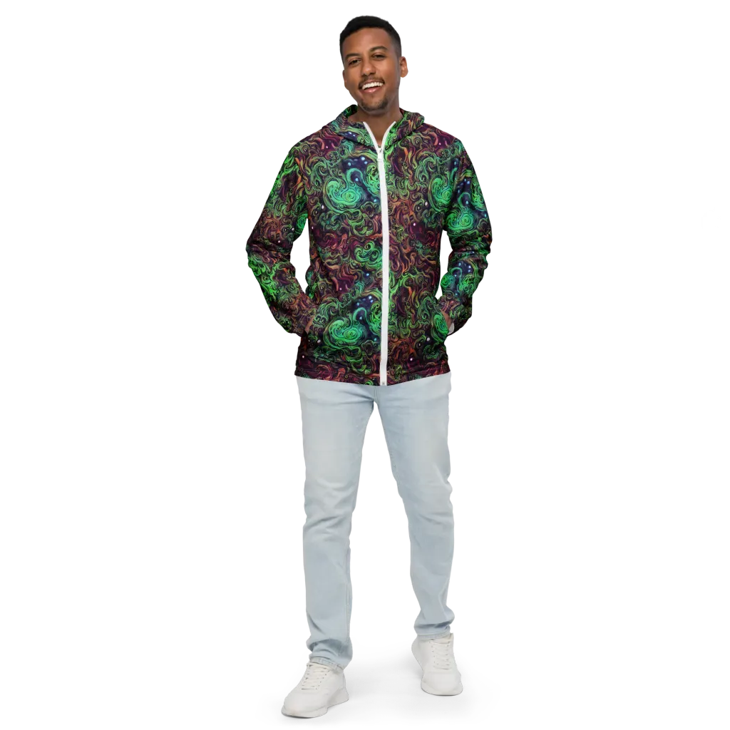 Emerald Maelstrom on Men's Windbreaker — Front