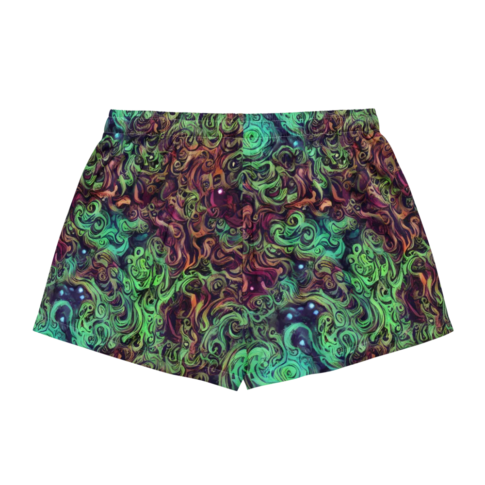 Emerald Maelstrom on Women's Pajama Shorts — Back