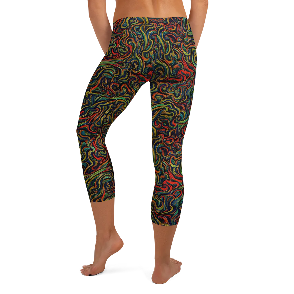 The Color Surge on Capri Leggings — Back