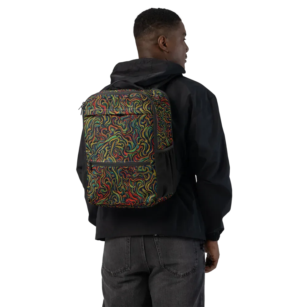 The Color Surge on Utility Backpack — Back