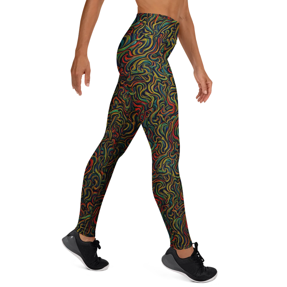 The Color Surge on Yoga Leggings — Right