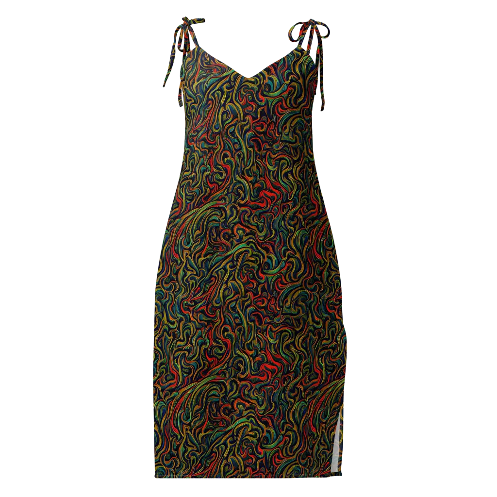 The Color Surge on Slip Dress — Front