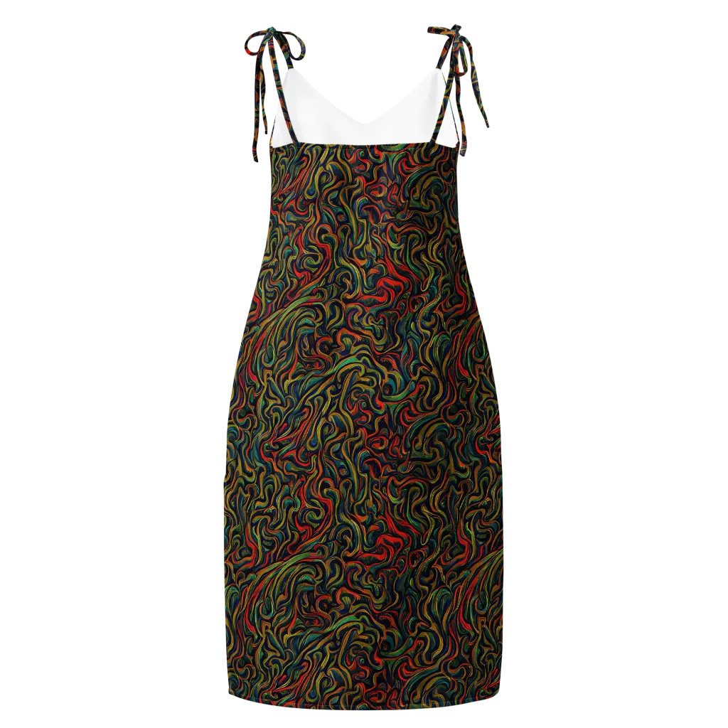 The Color Surge on Slip Dress — Back