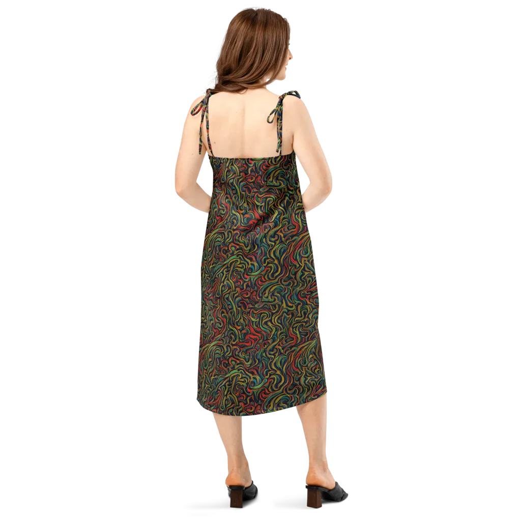 The Color Surge on Slip Dress — Back
