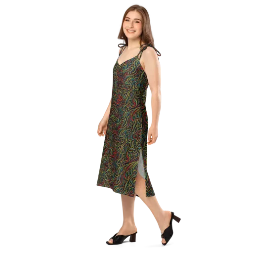The Color Surge on a Slip Dress