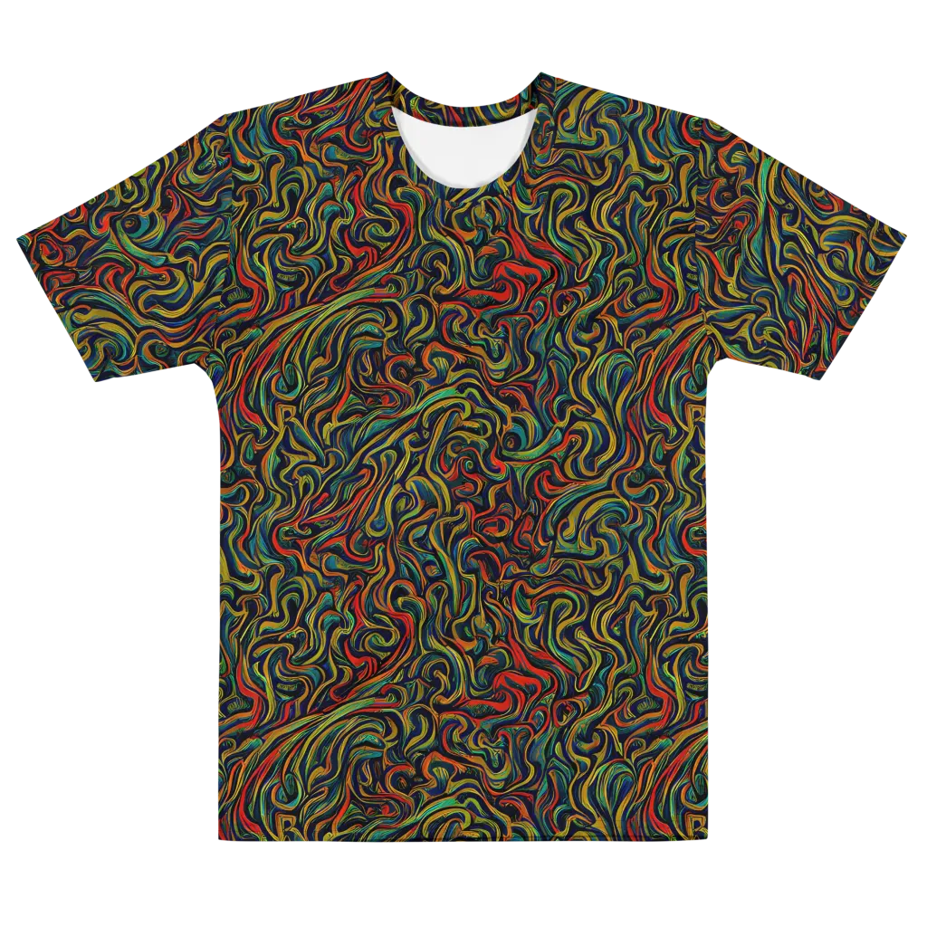 The Color Surge on Men's Cotton Crew Neck T-Shirt — Front