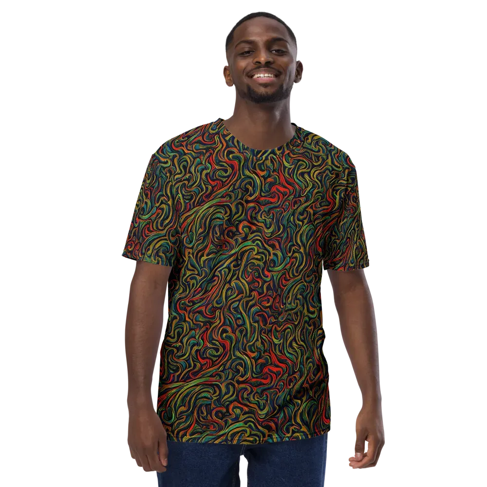The Color Surge on Men's Crew Neck T-Shirt — Front