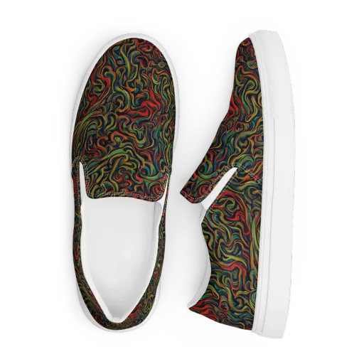 The Color Surge on a Men's Slip-On Canvas Shoes