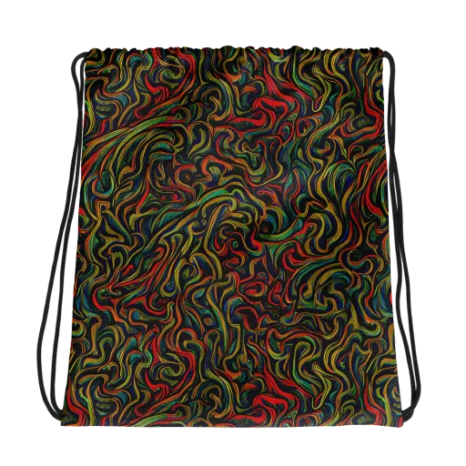 The Color Surge on a Drawstring Bag