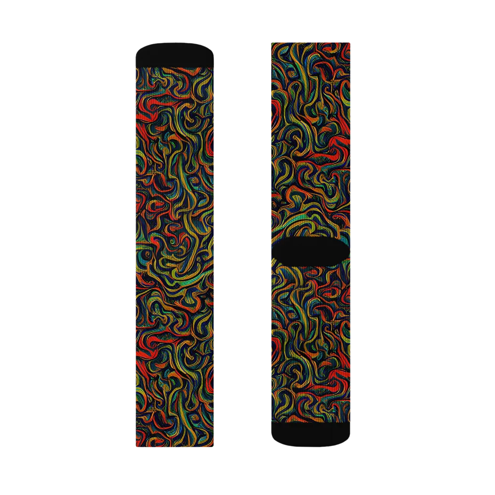 The Color Surge on Socks — Left Sock