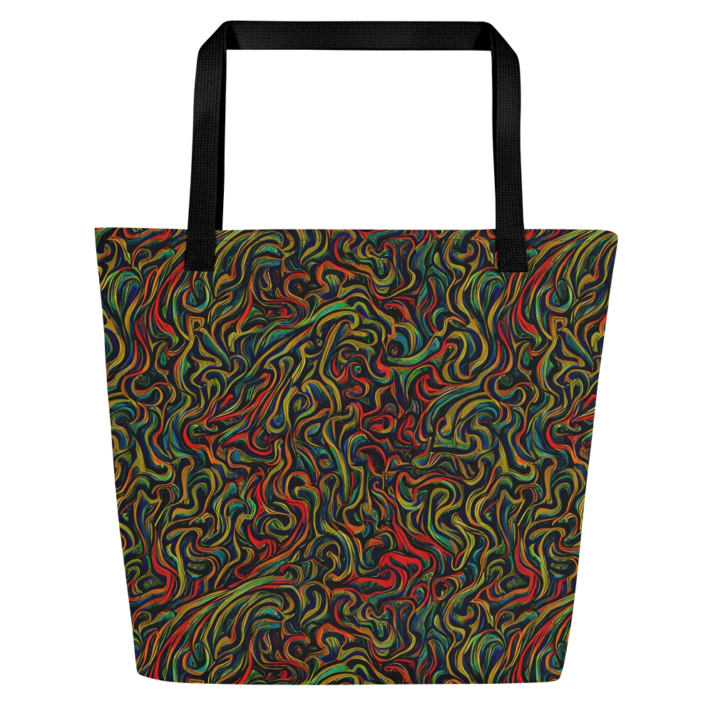The Color Surge on Large Tote Bag W/ Pocket — Front