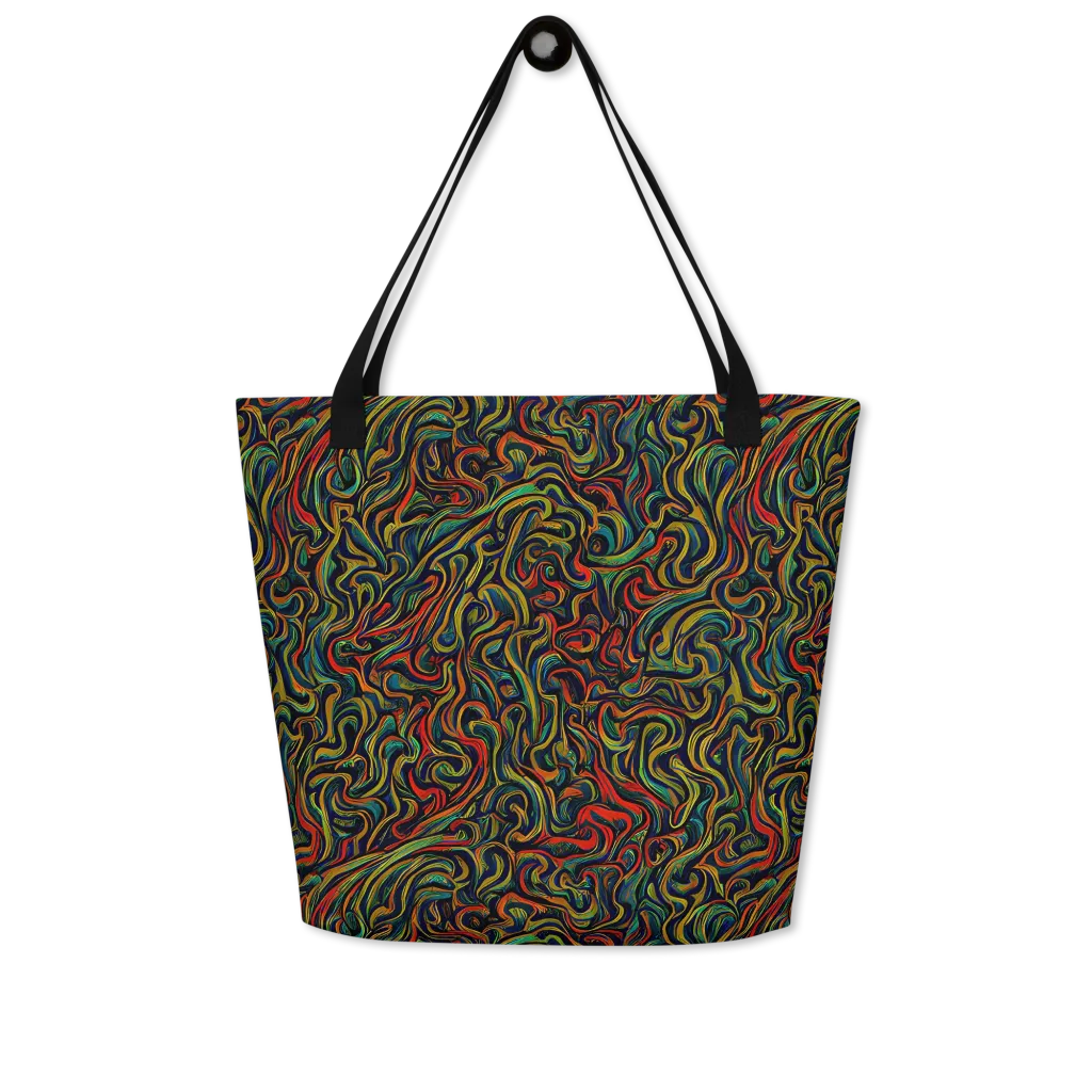 The Color Surge on Large Tote Bag W/ Pocket — Front