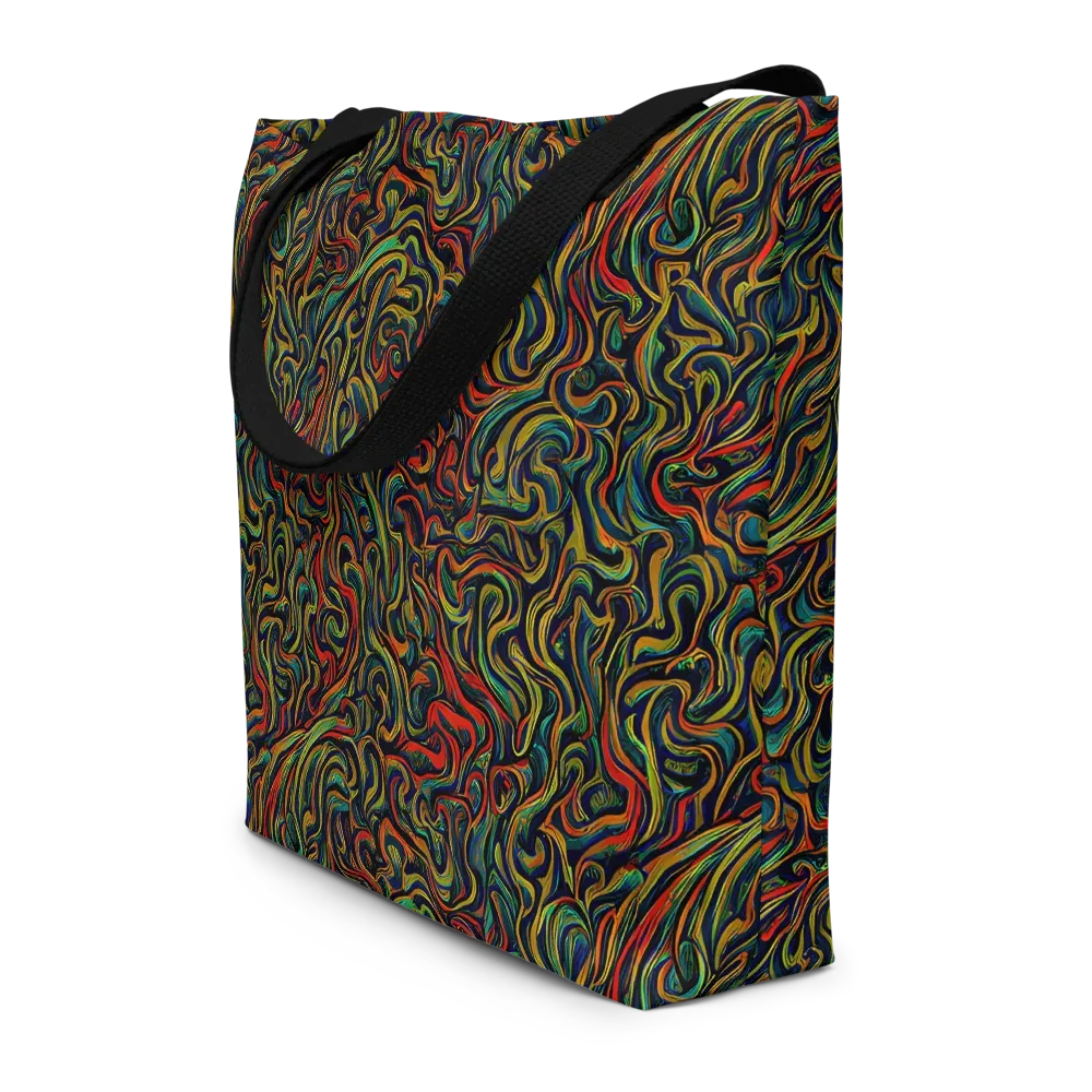 The Color Surge on Large Tote Bag W/ Pocket — Front