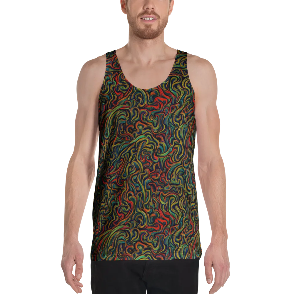 The Color Surge on Men's Tank Top — Front