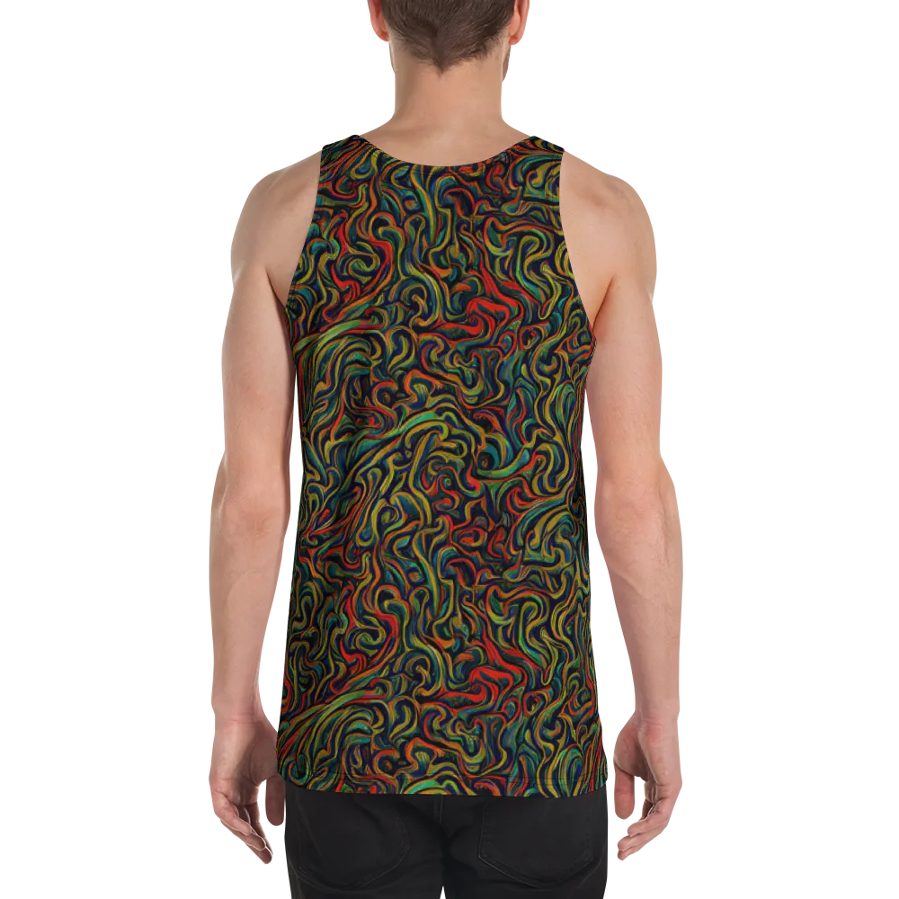 The Color Surge on Men's Tank Top — Back