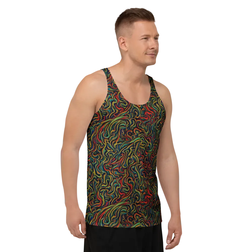 The Color Surge on Men's Tank Top — Right Front