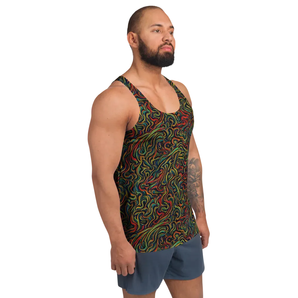 The Color Surge on Men's Tank Top — Right Front