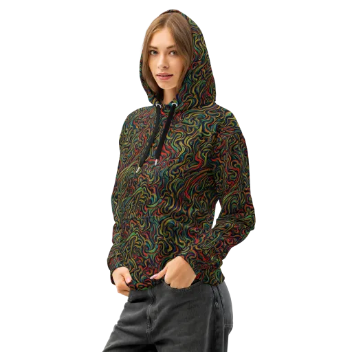 The Color Surge on a Cotton Hoodie