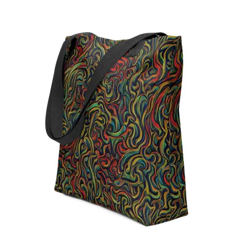 The Color Surge on a Tote Bag