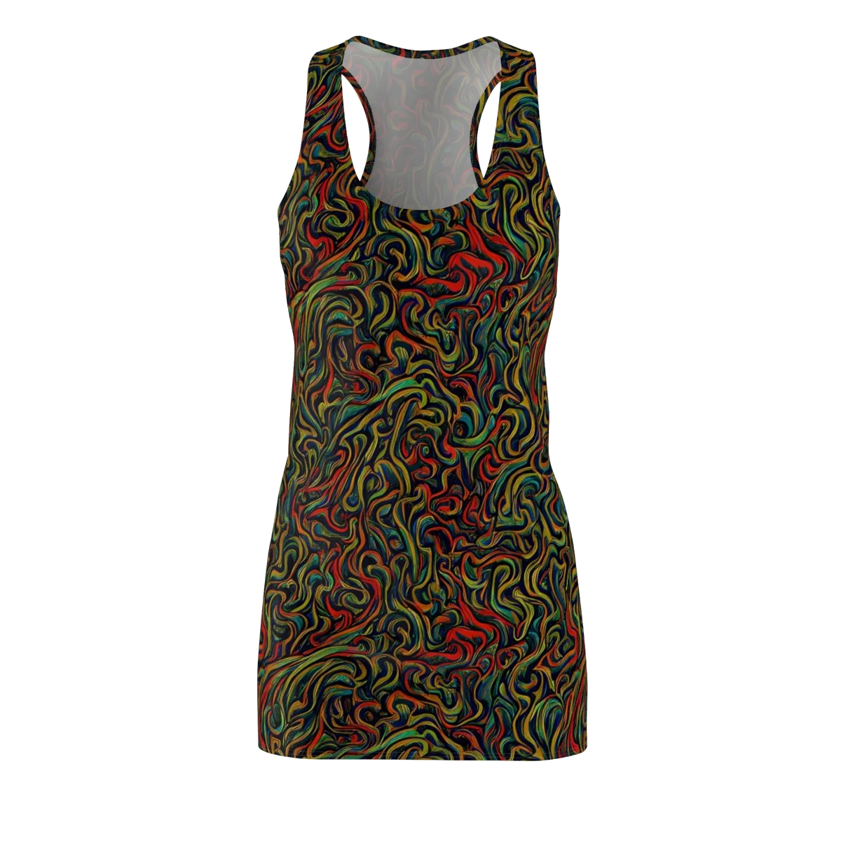 The Color Surge on Racerback Dress — Front