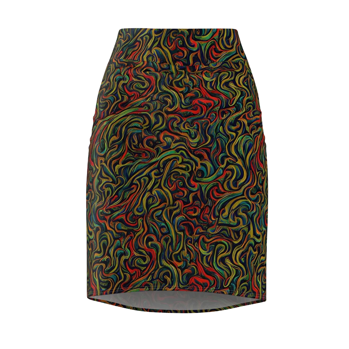 The Color Surge on Pencil Skirt — Front