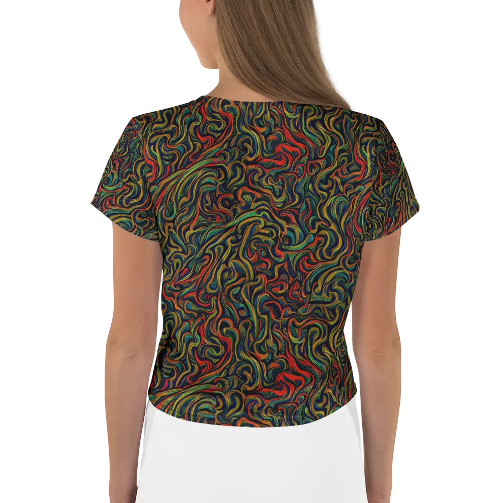 The Color Surge on Crop Tee — Back