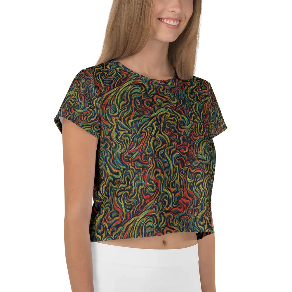 The Color Surge on Crop Tee — Right