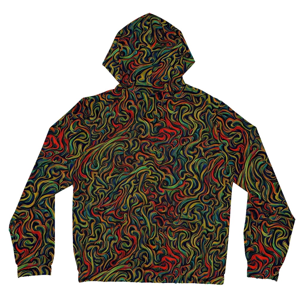 The Color Surge on Women's Full-Zip Hoodie — Back
