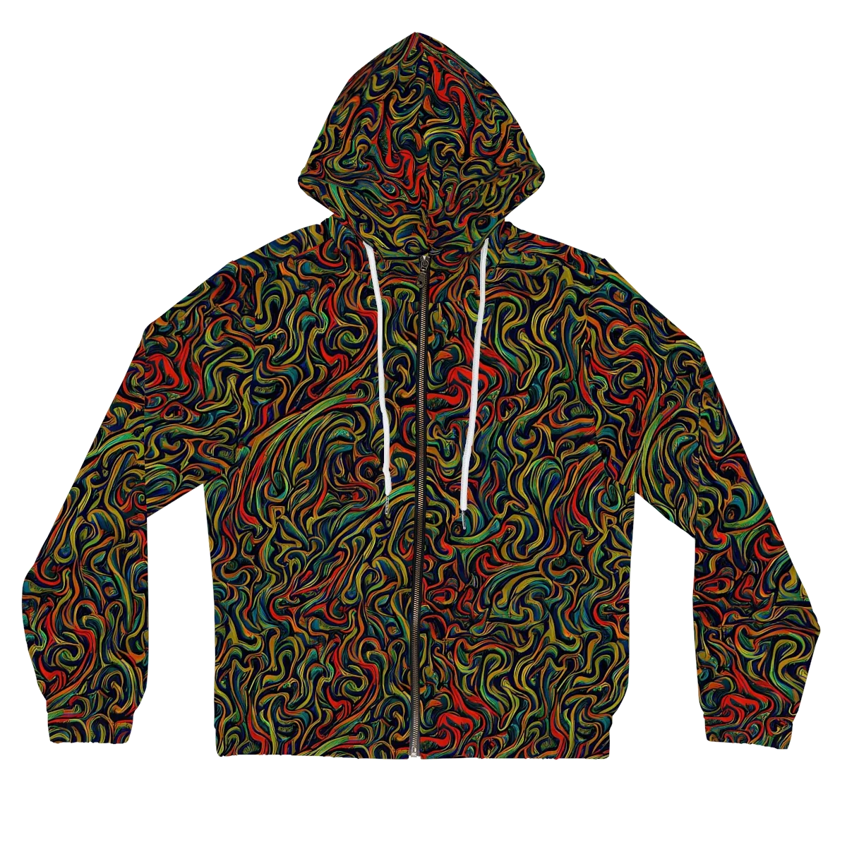 The Color Surge on Women's Full-Zip Hoodie — Front