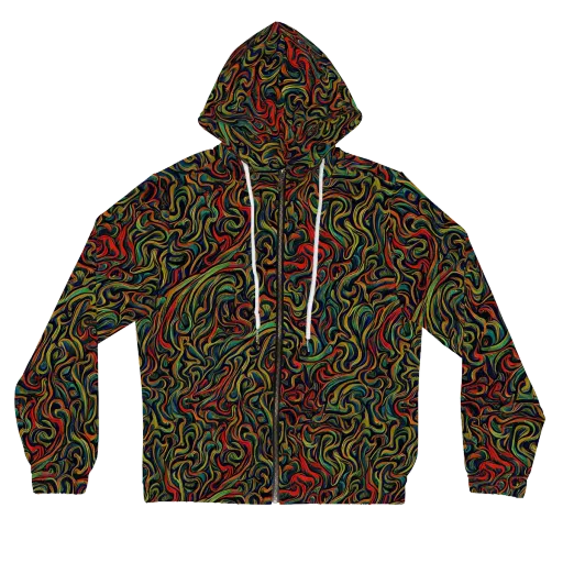 The Color Surge on a Women's Full-Zip Hoodie
