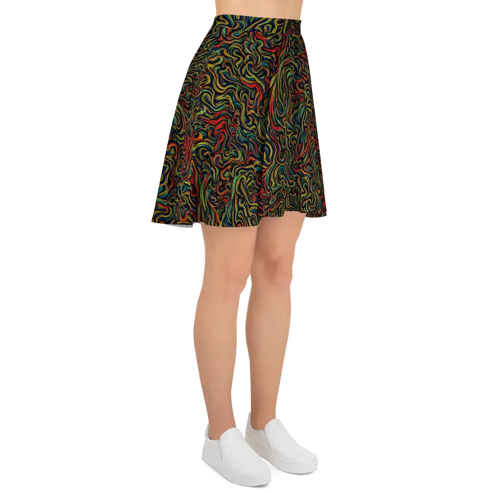 The Color Surge on Skater Skirt — Right