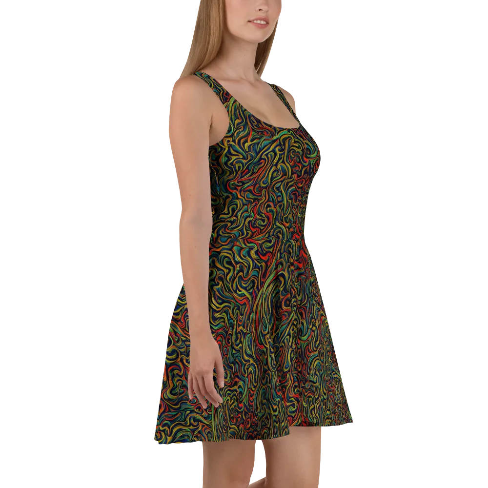 The Color Surge on Skater Dress — Right
