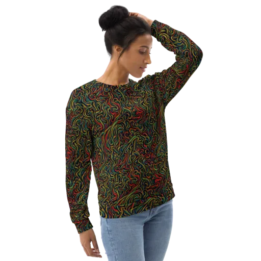 The Color Surge on a Sweatshirt