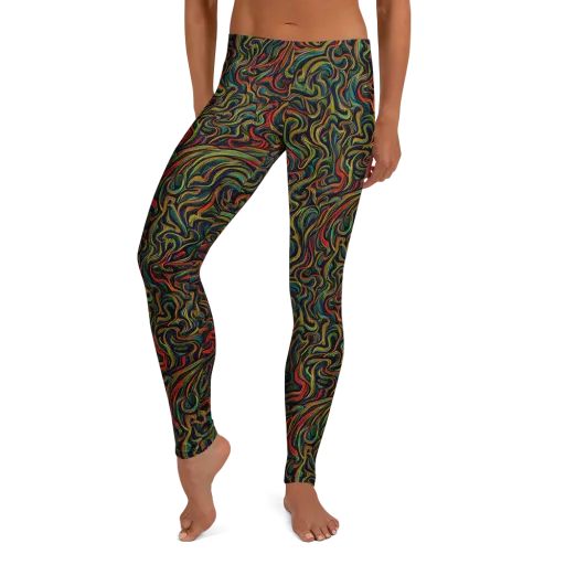 The Color Surge on a Leggings