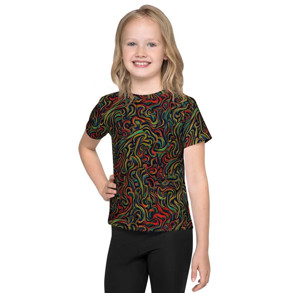 The Color Surge on Kids Crew Neck T-Shirt — Front
