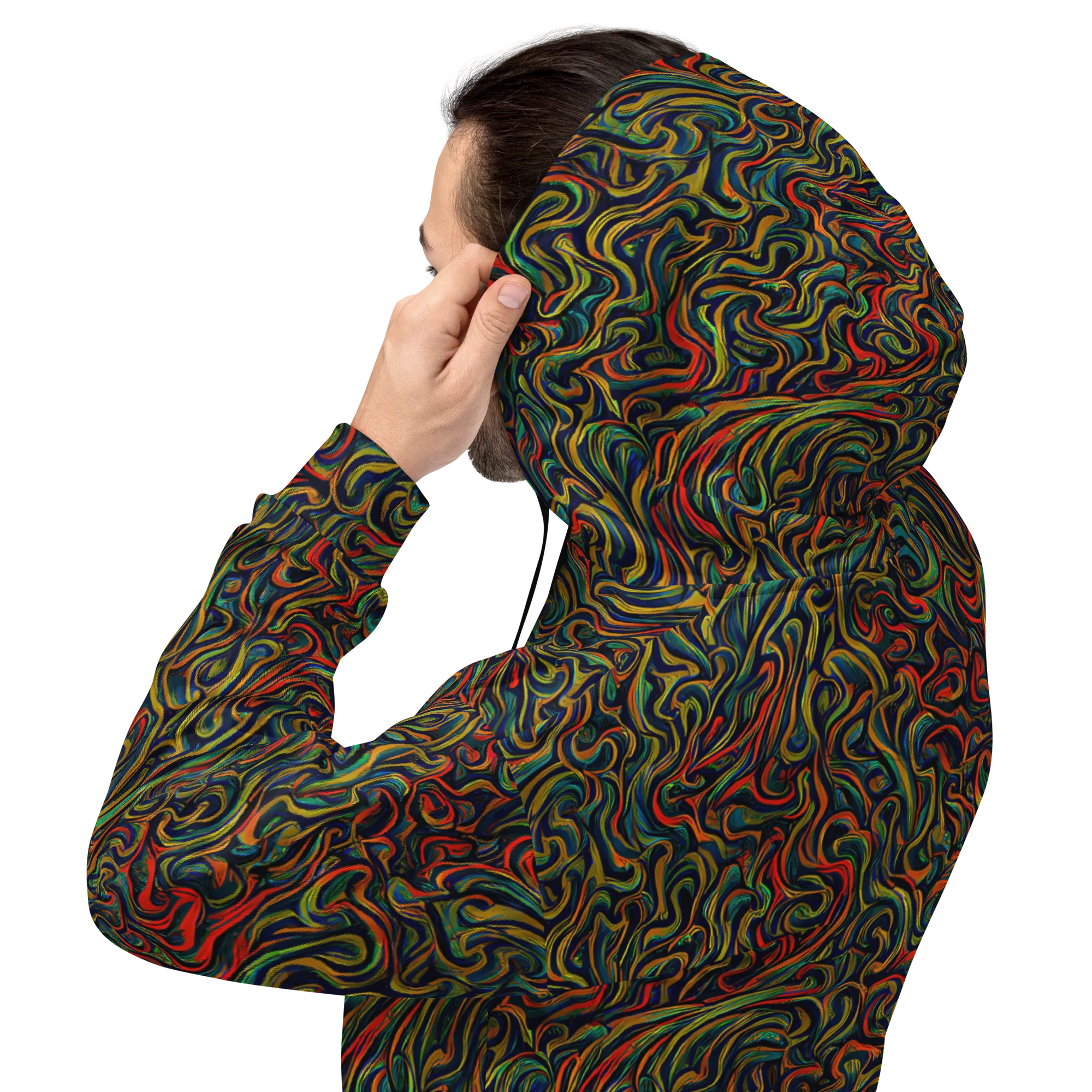 The Color Surge on Hoodie — Back
