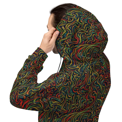 The Color Surge on a Hoodie