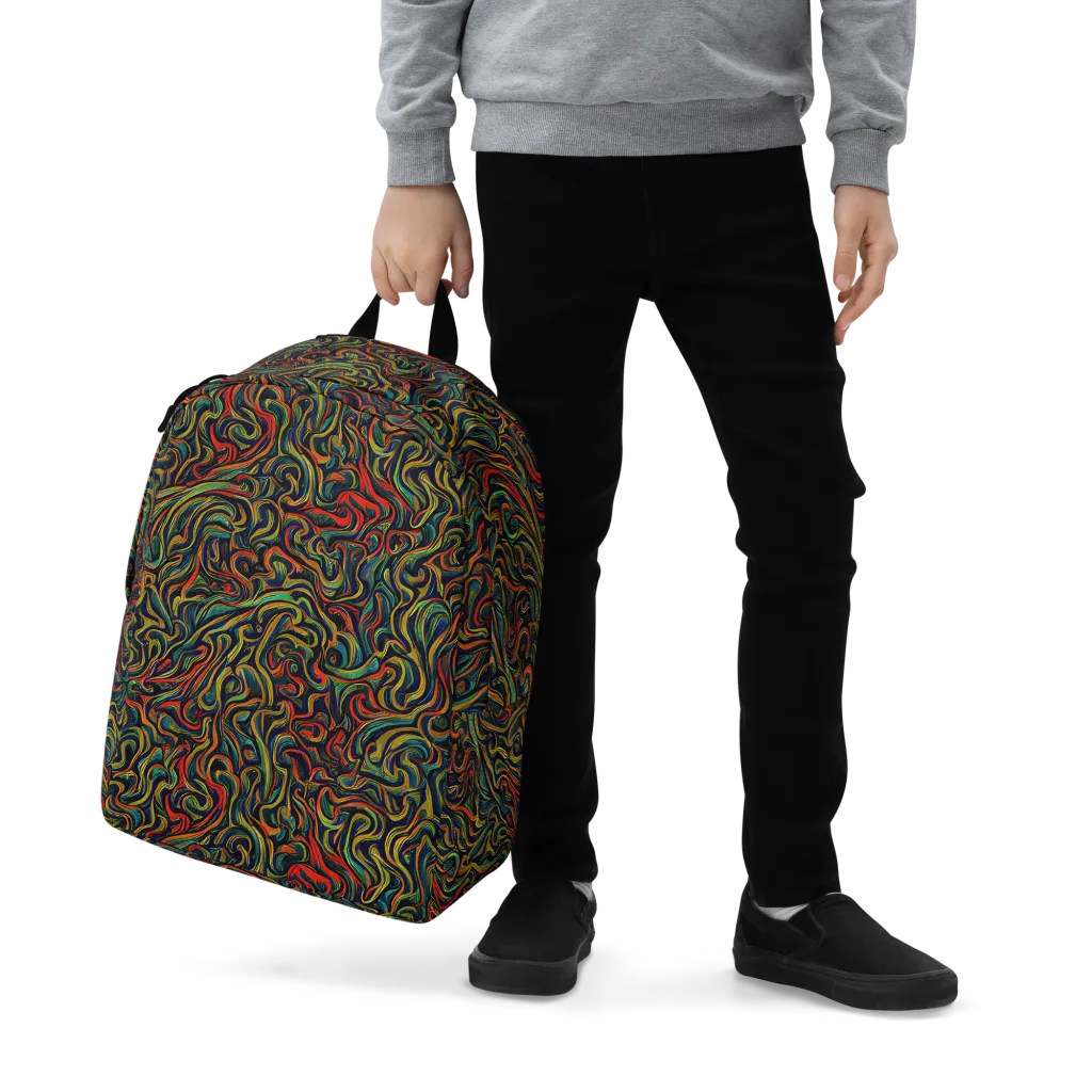 The Color Surge on Minimalist Backpack — Zoomed-in