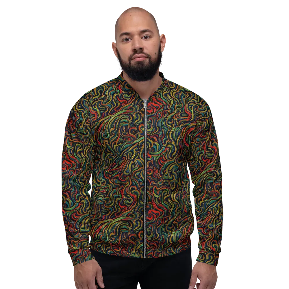 The Color Surge on Bomber Jacket — Front