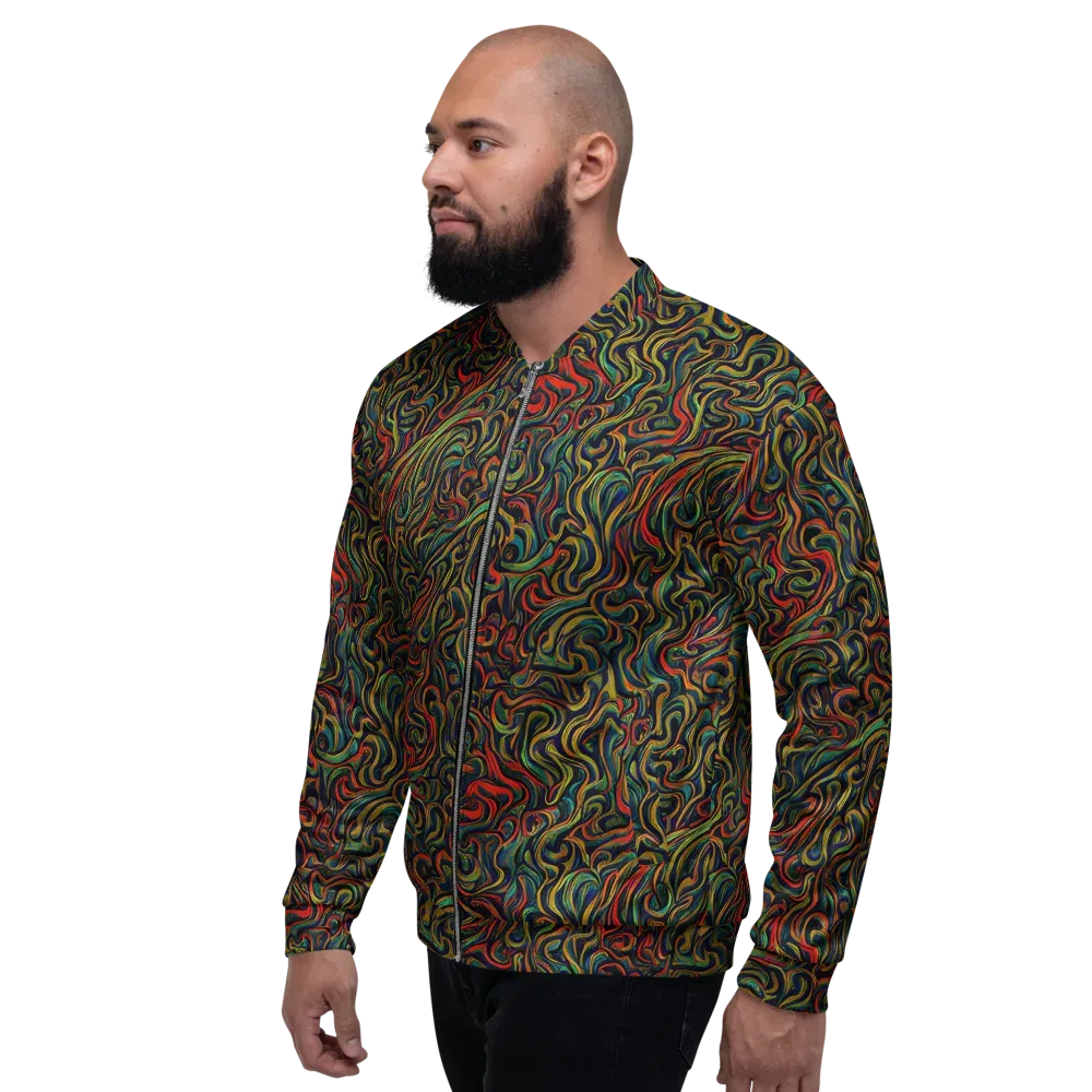 The Color Surge on Bomber Jacket — Left