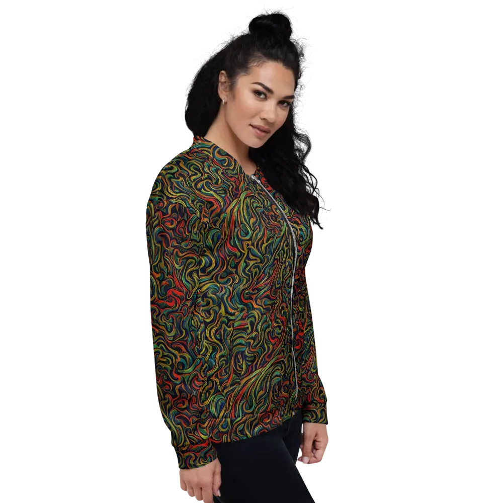 The Color Surge on Bomber Jacket — Right
