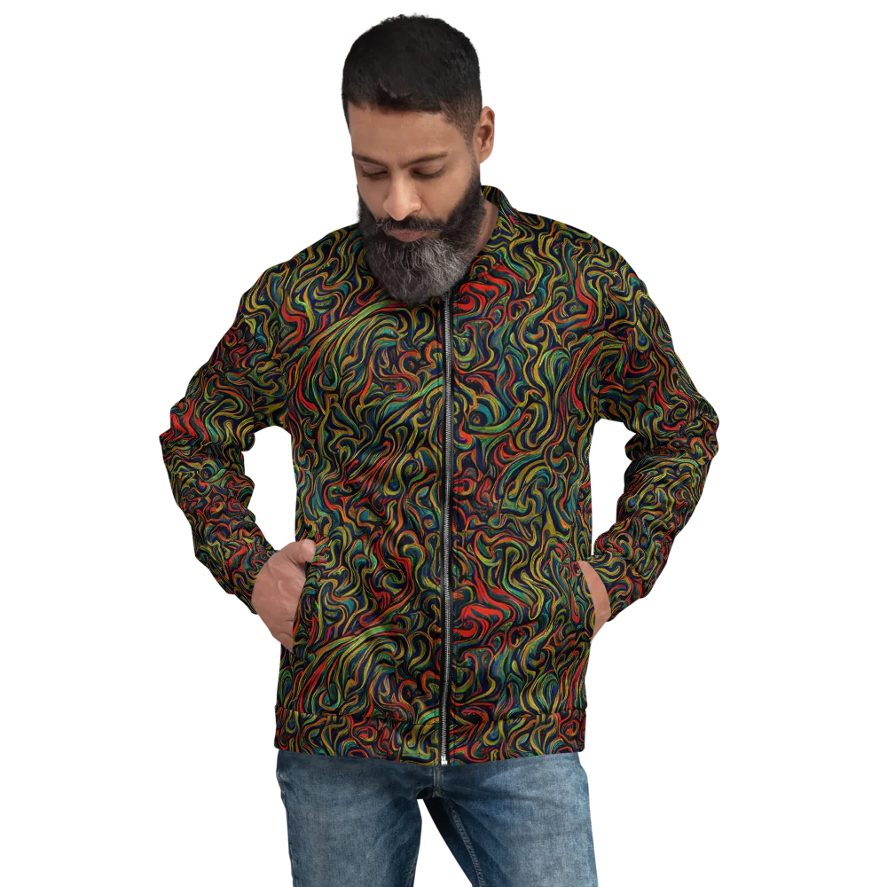 The Color Surge on Bomber Jacket — Front