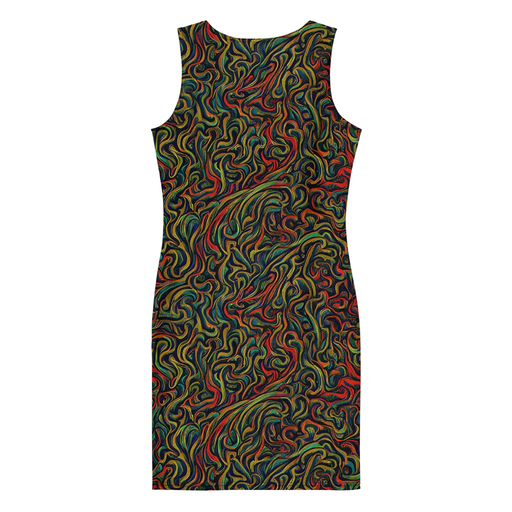 The Color Surge on Bodycon Dress — Back