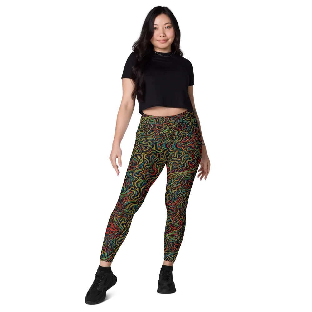 The Color Surge on Leggings with Pockets — Front