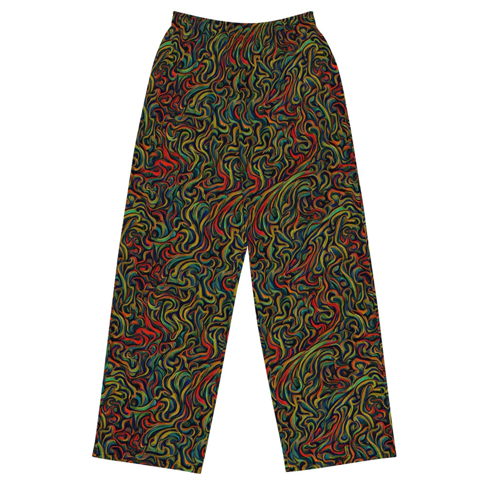 The Color Surge on Wide-Leg Pants — Front