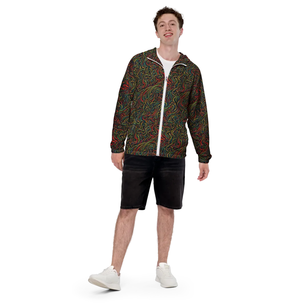 The Color Surge on Men's Windbreaker — Front