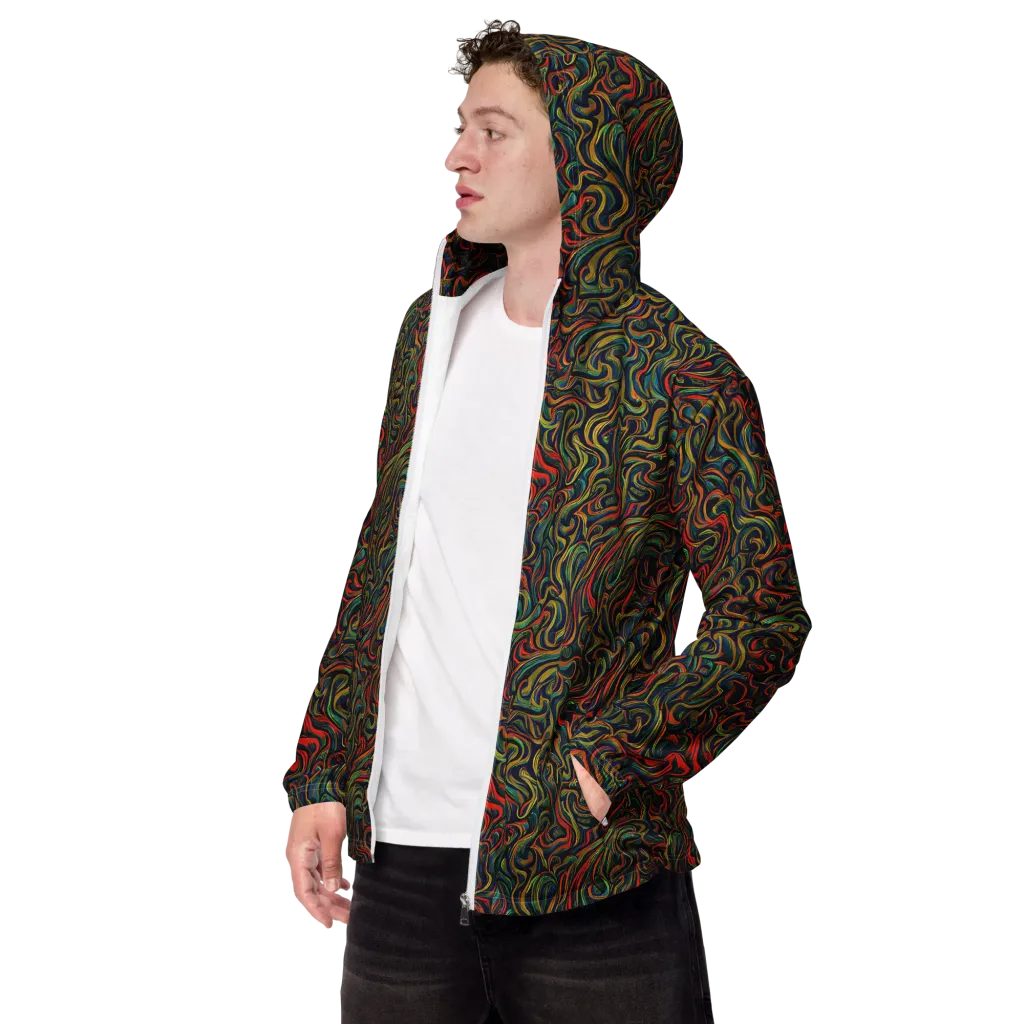 The Color Surge on Men's Windbreaker — Left Front