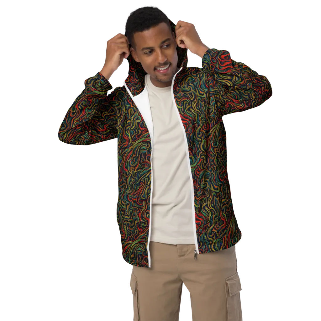 The Color Surge on Men's Windbreaker — Front