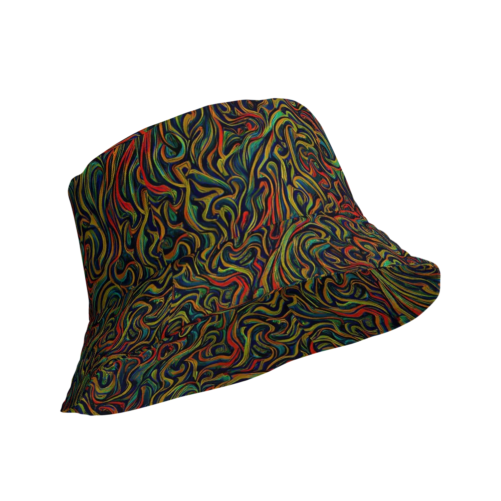 The Color Surge on Reversible Bucket Hat — Product details Outside